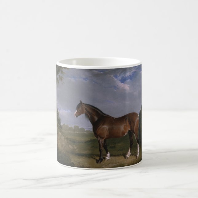 Caneca De Café Clydesdale Stallion (Cavalo de raça pura) (Animal) (Centro)