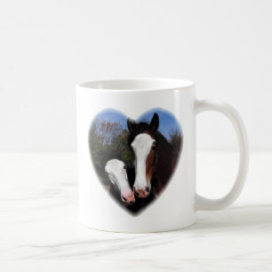 Caneca De Café Clydesdales no coração