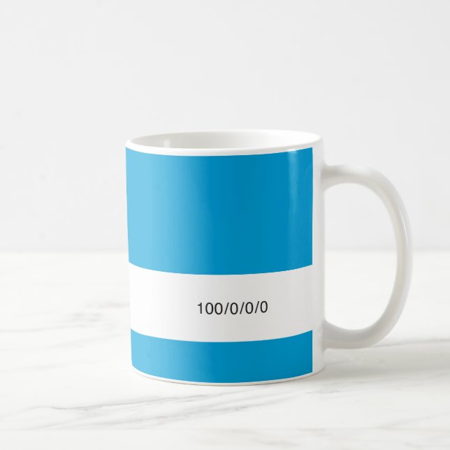 Caneca De Café CMYK Cyan | (Direita)