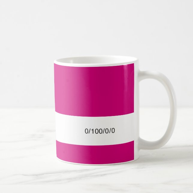 Caneca De Café CMYK Magenta  | (Direita)