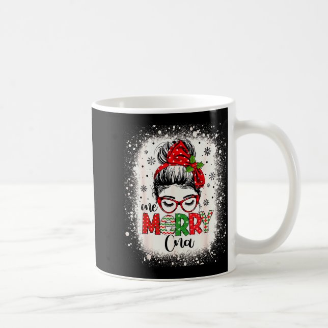 Caneca De Café Cna Nurse Messy Bun Nurse's Aid Christmas  (Direita)