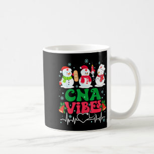 Caneca De Café Cna Vibes Enfermeira Boneco de Neve Estetoscópio P