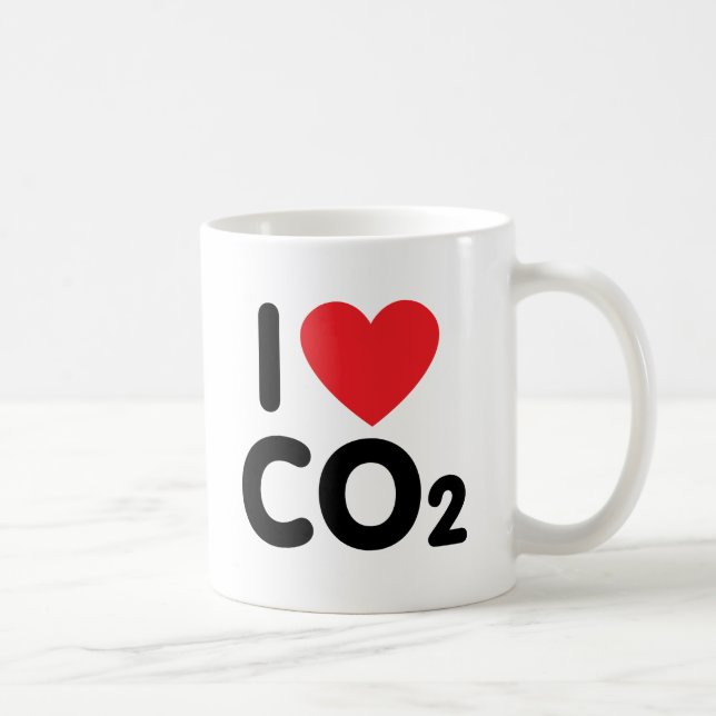 Caneca De Café CO2 do amor (Direita)