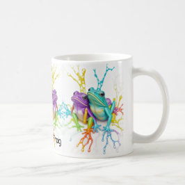 Caneca De Café Co-Co de Besidades de Sapos Vibrantes Encantadas