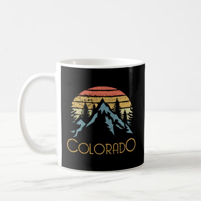 Caneca De Café Co Colorado Mounts Outdoor Adventure (Esquerda)