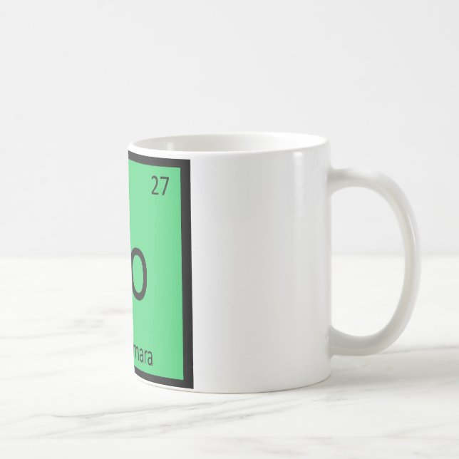 Caneca De Café Co - Pône Connemara Elemento Químico Cavalo (Direita)