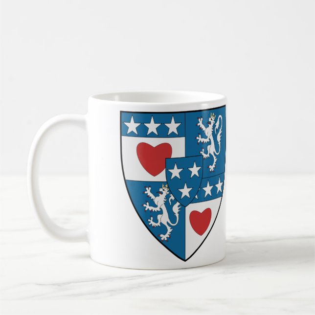 Caneca De Café Coa Archibald The Grim Clan Crest (Esquerda)