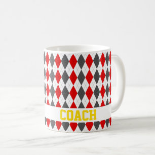 Caneca De Café COACH Argyle Diamonds Cores de Equipe Esportiva Di