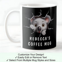 Coala Fofa Em Uma Caneca! Novidade Para Amantes De