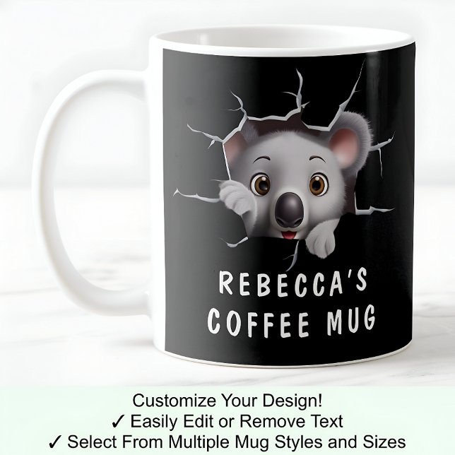Caneca De Café Coala Fofa Em Uma Caneca! Novidade Para Amantes De (Criador carregado)