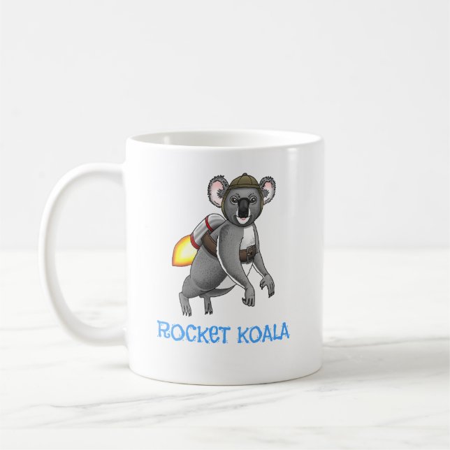 Caneca De Café Coala Foguete (Esquerda)