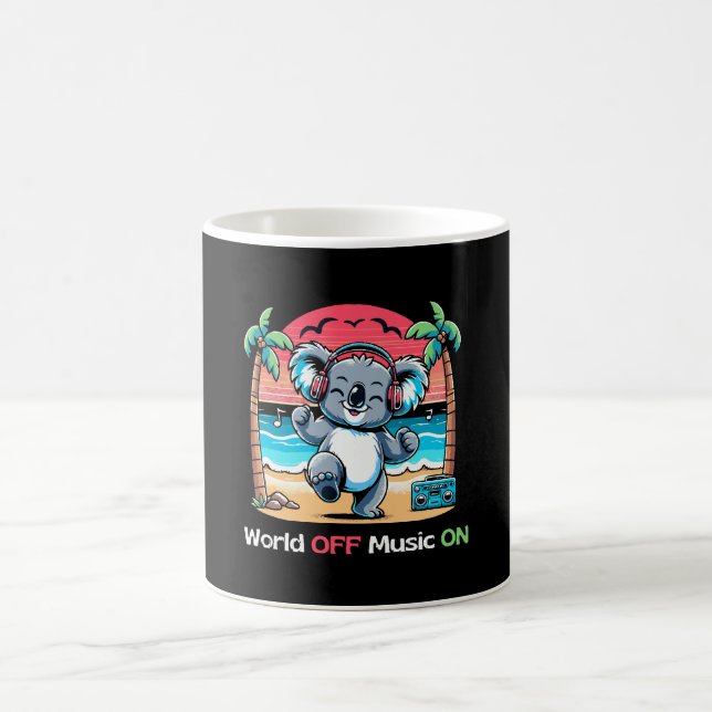 Caneca De Café Coala Vibrando na Praia (Centro)