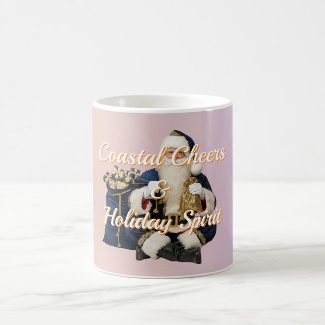 Caneca De Café Coastal Santa Holiday Spirit Mug - Blue Velvet  (Centro)