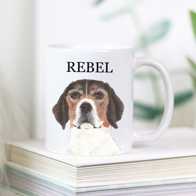 Caneca De Café Coaster Personalizado de Beagle Beagle (Criador carregado)