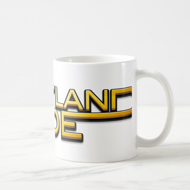 Caneca De Café Coastland Ride - name logo (Direita)
