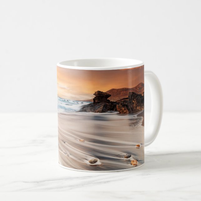 Caneca De Café Coastline | Ilhas Canárias, Espanha (Frente Esquerda)