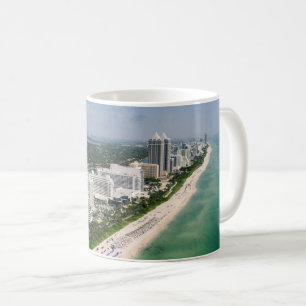 Caneca De Café Coastline Urban Beach, Miami, Florida