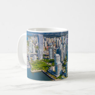 Caneca De Café Coastline   Vancouver, Colúmbia Britânica, Canadá