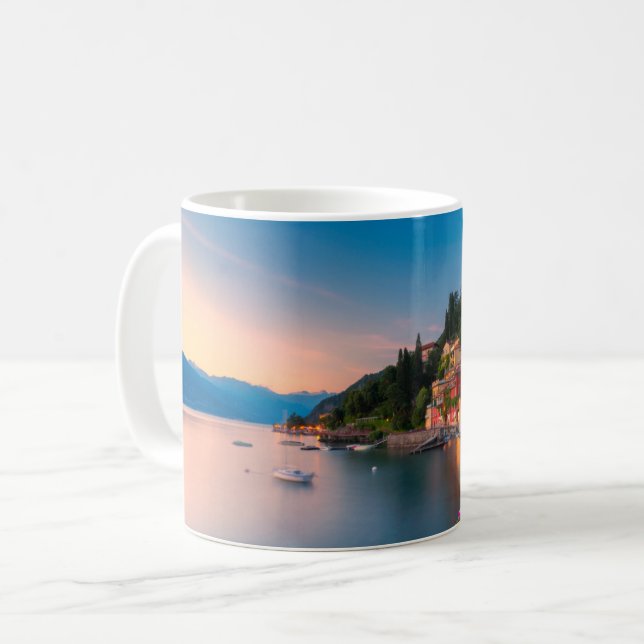 Caneca De Café Coastline | Varena, Lombardia, Itália (Frente Esquerda)