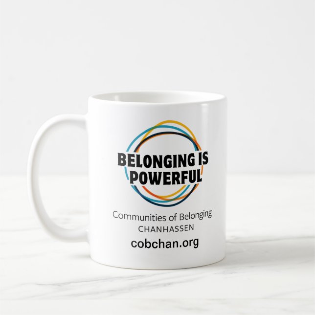 Caneca De Café CoBC Mug - Pertencer é poderoso (Esquerda)