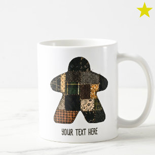 Caneca De Café Cobertor Xadrez de Outono Aconchegante Meeple Jogo