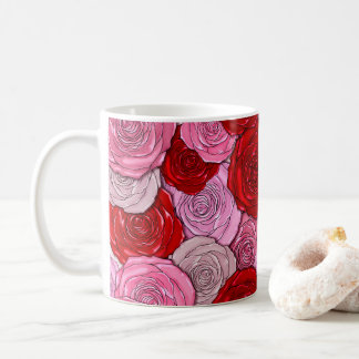 Caneca De Café Cobertura de Rosas