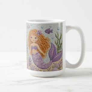 Caneca De Café Cobertura de Sereia Roxa
