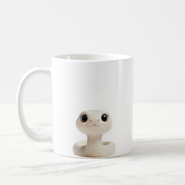 caneca de café cobra adorável (Esquerda)