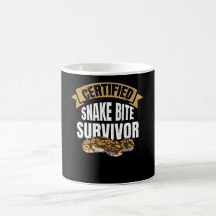 Caneca De Café Cobra Bite Survivor Obtenha Presentes De Recupera