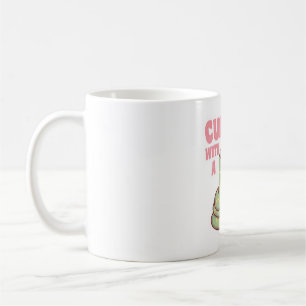 Caneca De Café Cobra Bonito Curinga Com Um Bom Livro
