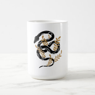 Caneca De Café Cobra com plantas