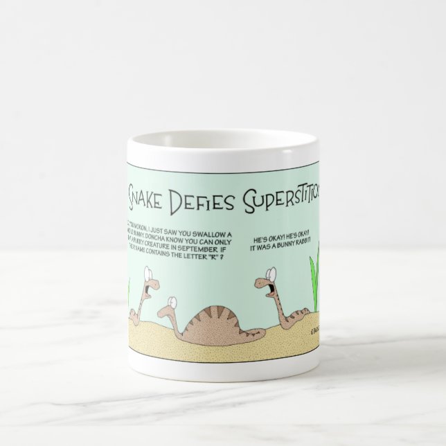 Caneca De Café Cobra desafia a superstição (Centro)