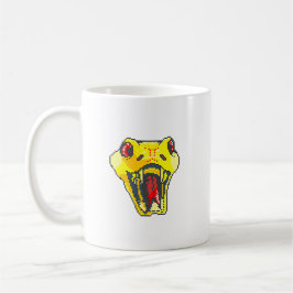 Caneca De Café Cobra pixel art gold