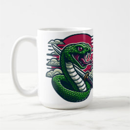 Caneca De Café Cobra verde