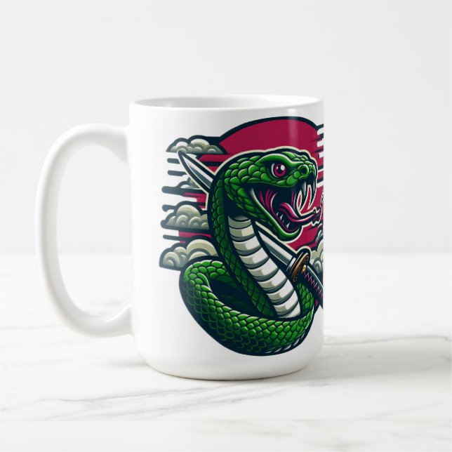 Caneca De Café Cobra verde (Esquerda)