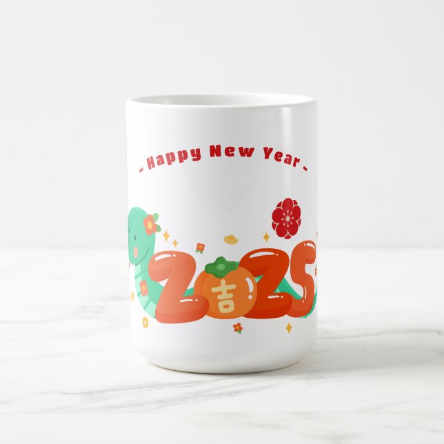 Caneca De Café Cobra Zodiac Chinês de 2025 (Centro)