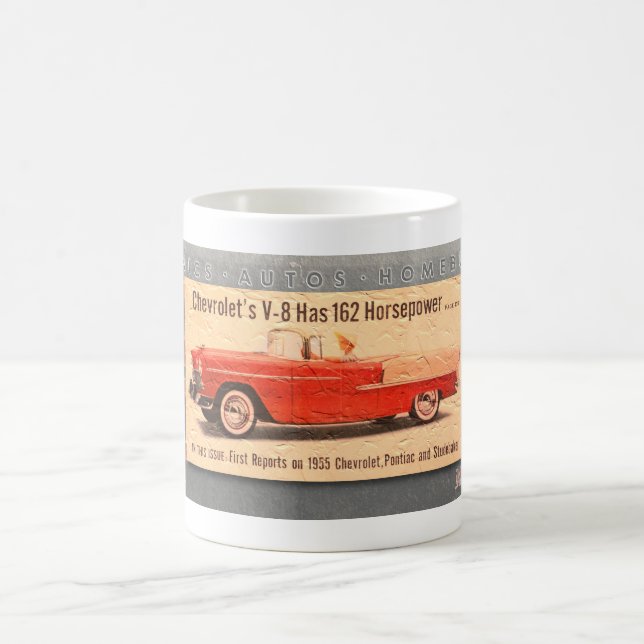Caneca De Café cobrir CHEVY PHOTO COFFEE MUG 1955 (Centro)