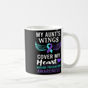 Caneca De Café Cobrir das Asas da Minha Tia Coração Sinal Sinal d
