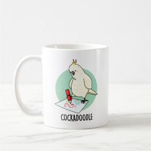 Caneca De Café Cockadoodle Funny Cockatoo Pun