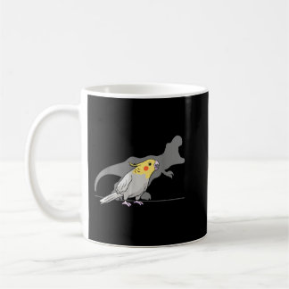 Caneca De Café Cockatiel Cockatoo Lutino Papagaio Quarrion Dinoss