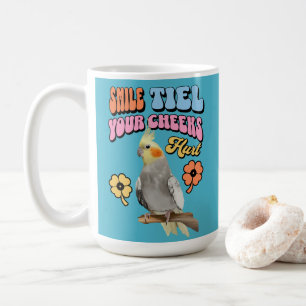 Caneca De Café Cockatiel Parrot Cheio