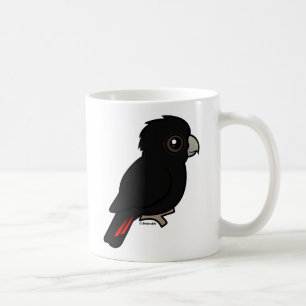 Caneca De Café Cockatoo preto Vermelho-atado