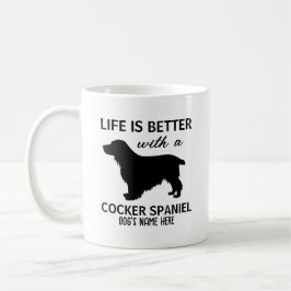 Caneca De Café Cocker Spaniel Life é melhor design