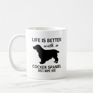 Caneca De Café Cocker Spaniel Life é melhor design