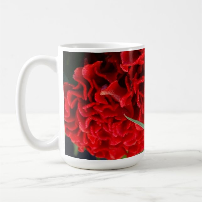 Caneca De Café Cockscomb Arranjando suas coisas em um (Esquerda)