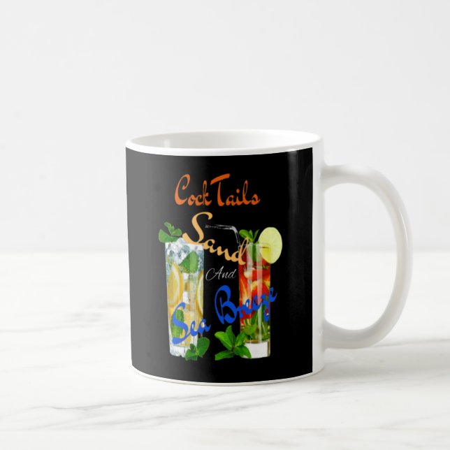 Caneca De Café Cocktails de Praia Modern Summer (Direita)