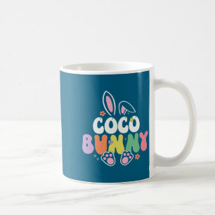 Caneca De Café Coco Bunny Mulheres Dia de Páscoa Coelho Vovó Famí