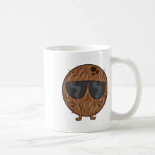 Caneca De Café Coco De Fruta De Verão De Coco Com Pulmões Amor Co