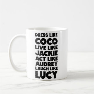 Caneca De Café Coco Jackie Audrey Lucky