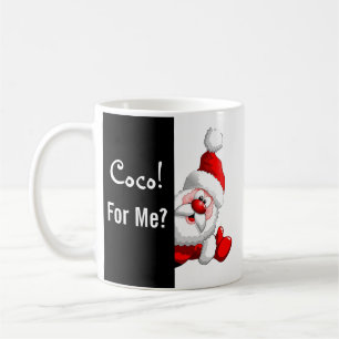 Caneca De Café Coco para Papais noeis Cartoon Coffee Mug